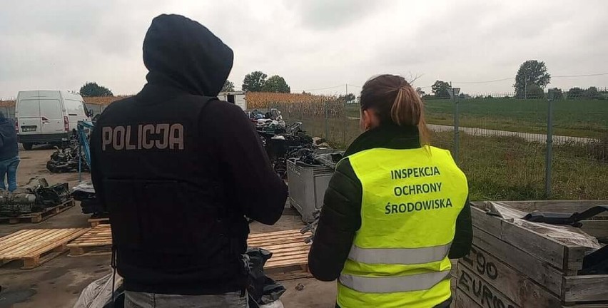 Akcja WIOŚ, policji i straży granicznej pod Włocławkiem