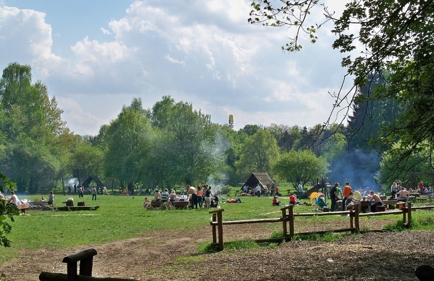 Park znajduje się na północy Warszawy i łączy Las Bielański...