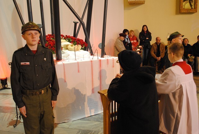 Grób Pański w kościele św. Maksymiliana Kolbe