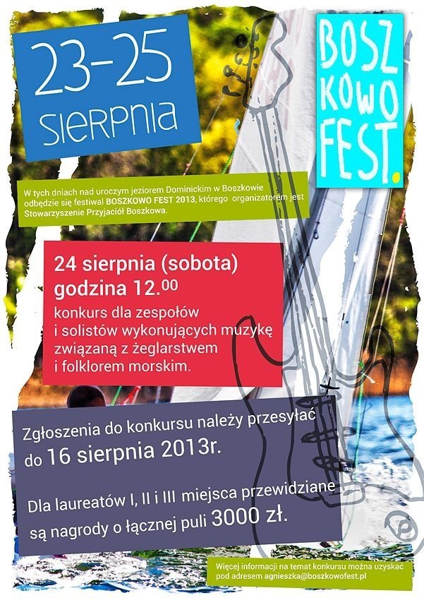 Tegoroczny Festiwal „Boszkowo Fest”  to pierwsza edycja tej imprezy, która będzie cyklicznie powtarzana.