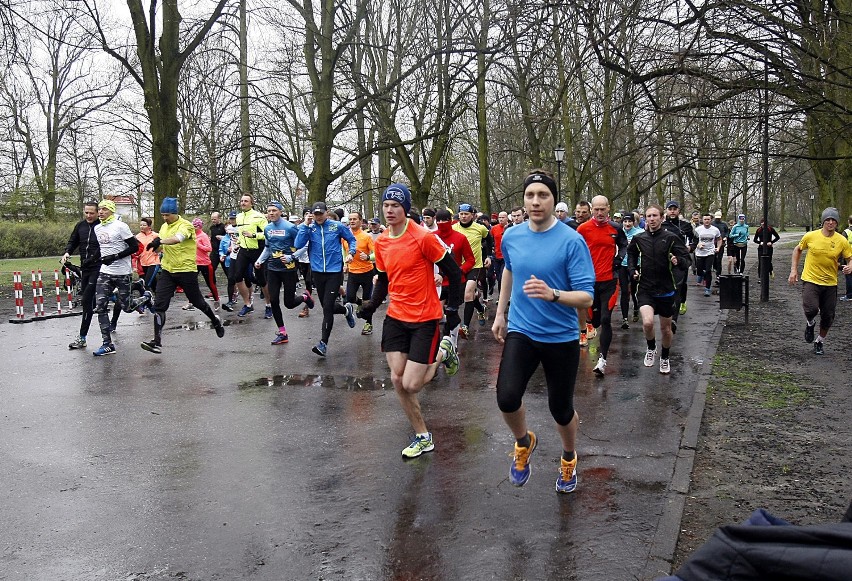 Parkrun Łódź. Bieg w parku Poniatowskiego - 9 kwietnia 2016