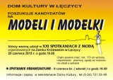 Dom Kultury w Łęczycy poszukuje kandydatów na modeli i modelki 