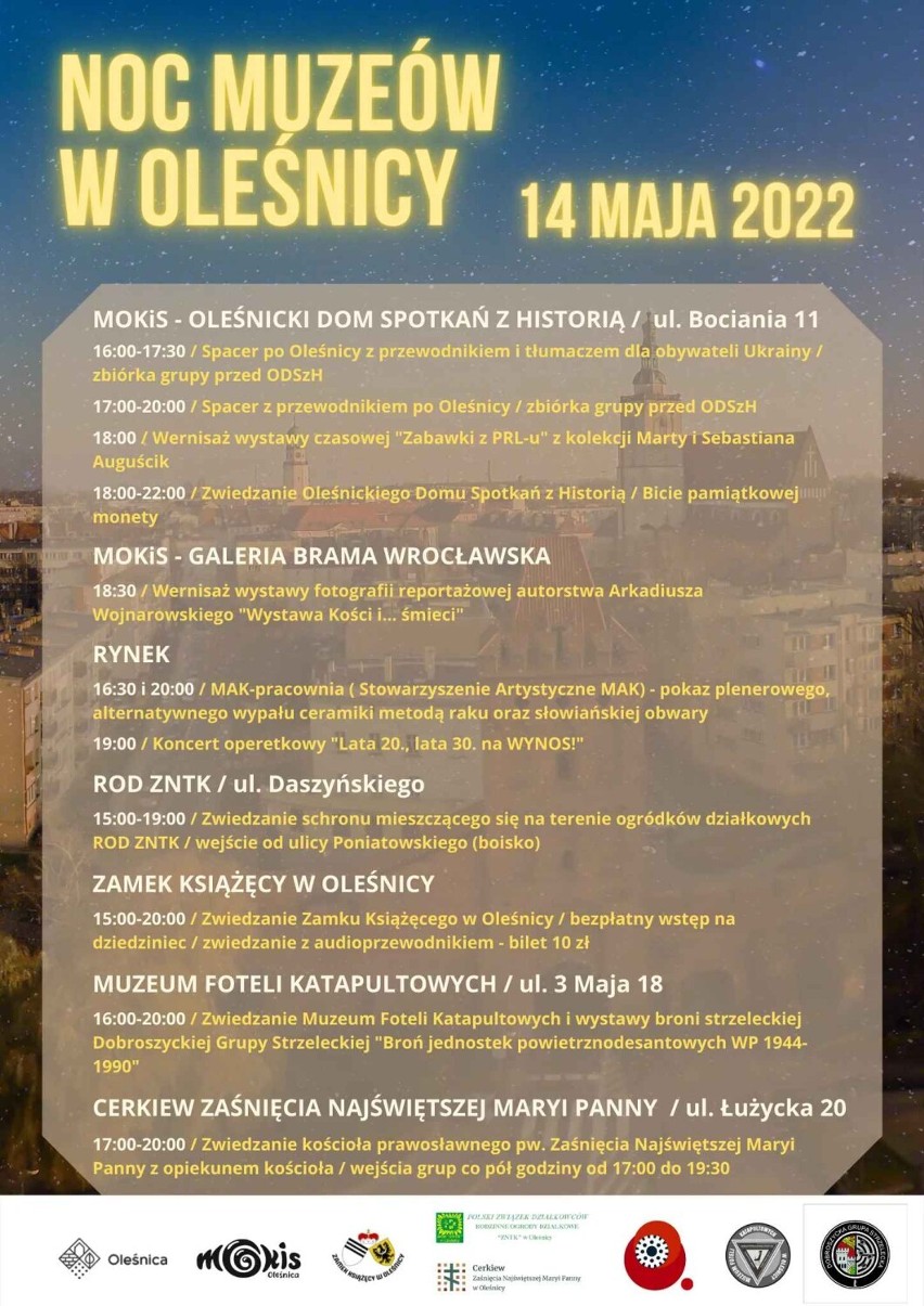 Noc Muzeów 2022 w Oleśnicy zapowiada się niezwykle obiecująco 