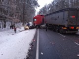 Wypadek czterech pojazdów na DK25. Trasa Ostrowina-Drołtowice jest zablokowana, uwaga na utrudnienia!         