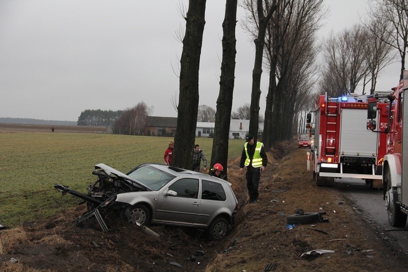 Pisarzowice: Czołowe zderzenie golfów