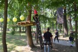 Zabawa w buskim Parku Linowym Małpi Gaj. Jedyny taki obiekt w Polsce. Zobacz zdjęcia