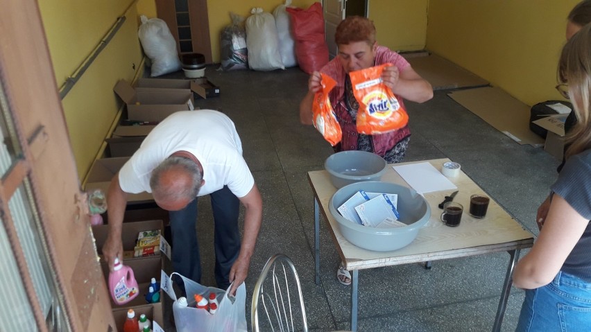 W Gąsawie trwa akcja pomocy powodzianom z gminy Bircza....