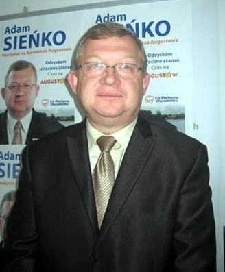 Adam Sieńko kandydat PO, dostał 199 głosów.