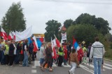 Blokada drogi nr 21. Mieszkańcy Zimowisk blokowali drogę do Ustki