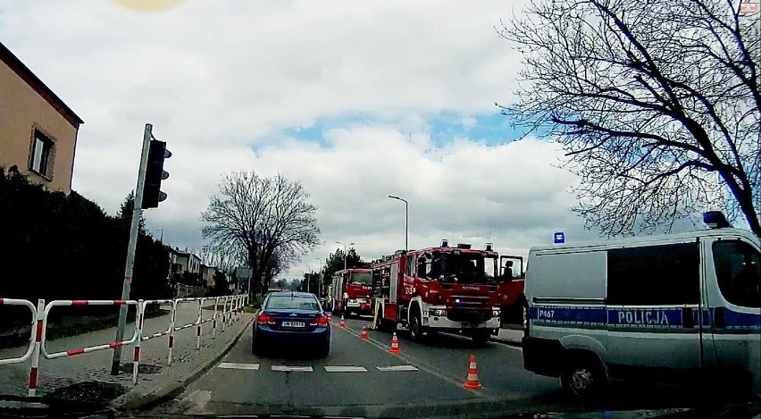 Wypadek w Mysłowicach na skrzyżowaniu w Brzezince.