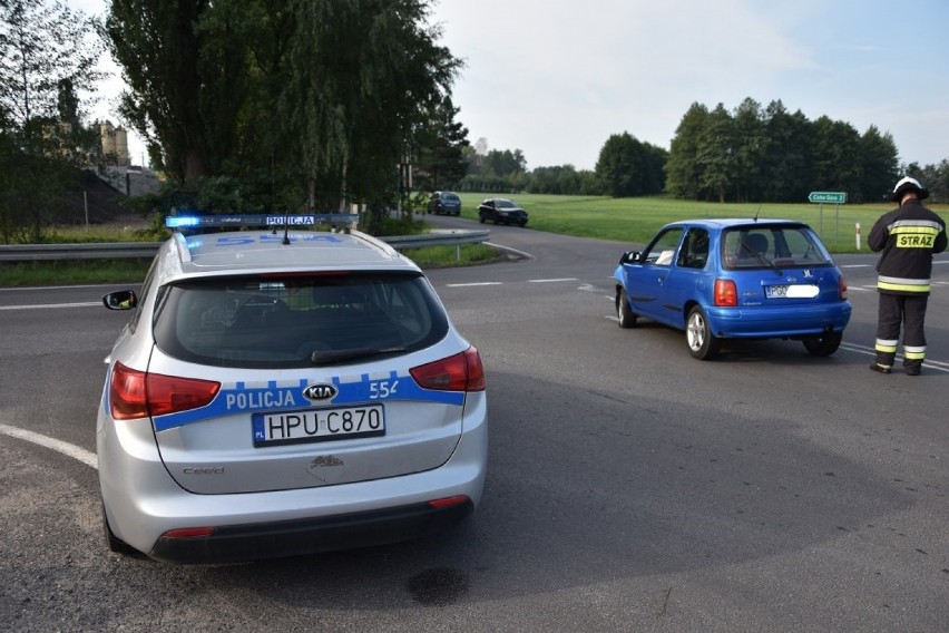 Niebezpieczne zderzenie na skrzyżowaniu. Jedna osoba ranna