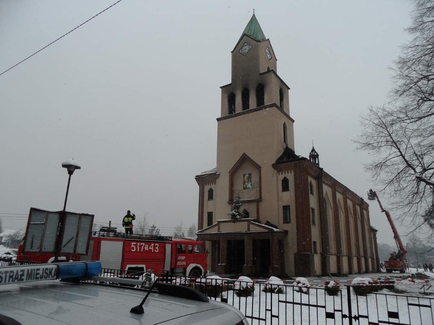 Pożar kościoła w Orzeszu-Jaśkowicach. Tak wygląda kościół po pożarze [ZDJĘCIA]