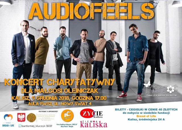 Charytatywny koncert grupy AudioFeels, aby pomóc Małgosi