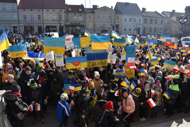 Grodzisk Wielkopolski: Marsz Solidarności z Ukrainą