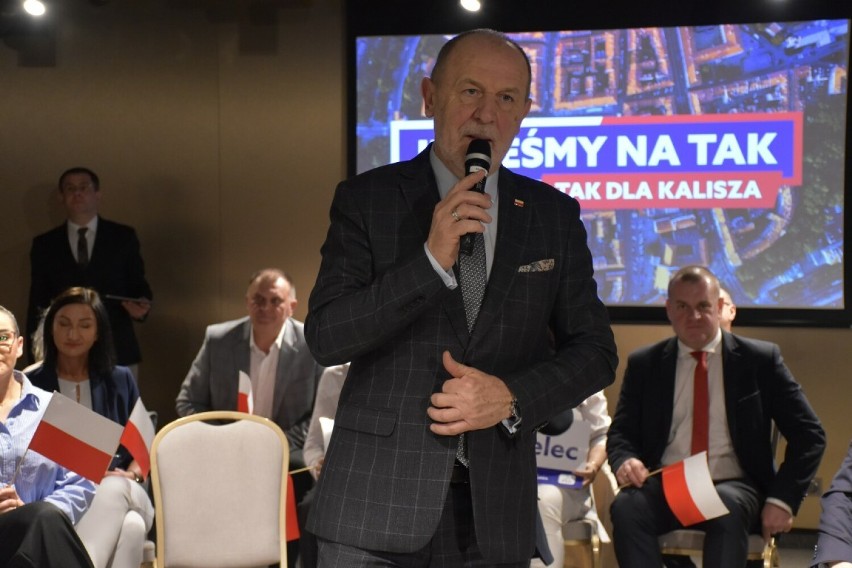 Mariusz Błaszczak odwiedził Kalisz. Wsparł kandydatów PiS w wyborach samorządowych. ZDJĘCIA