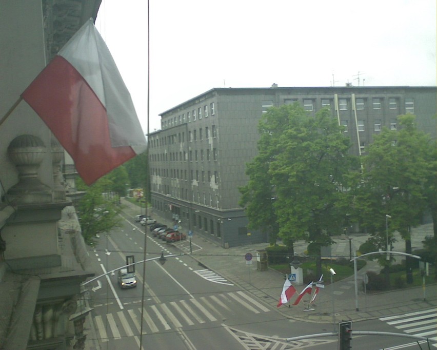 Widok z okna na Wyszyńskiego 3 Maja 2014
