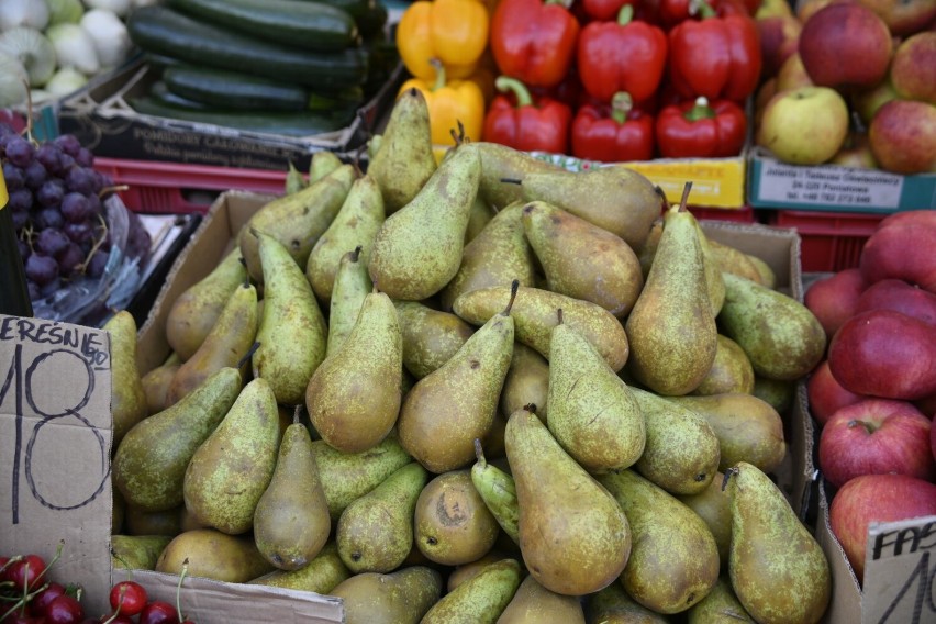 Gruszki kosztowały 5,80 zł za kilogram.