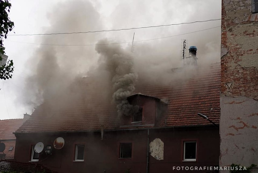 Pożar mieszkania przy ul. Średzkiej we Wrocławiu