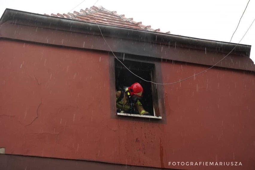 Pożar mieszkania przy ul. Średzkiej we Wrocławiu