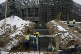 Stadion PGE Arena w Gdańsku już bursztynowy