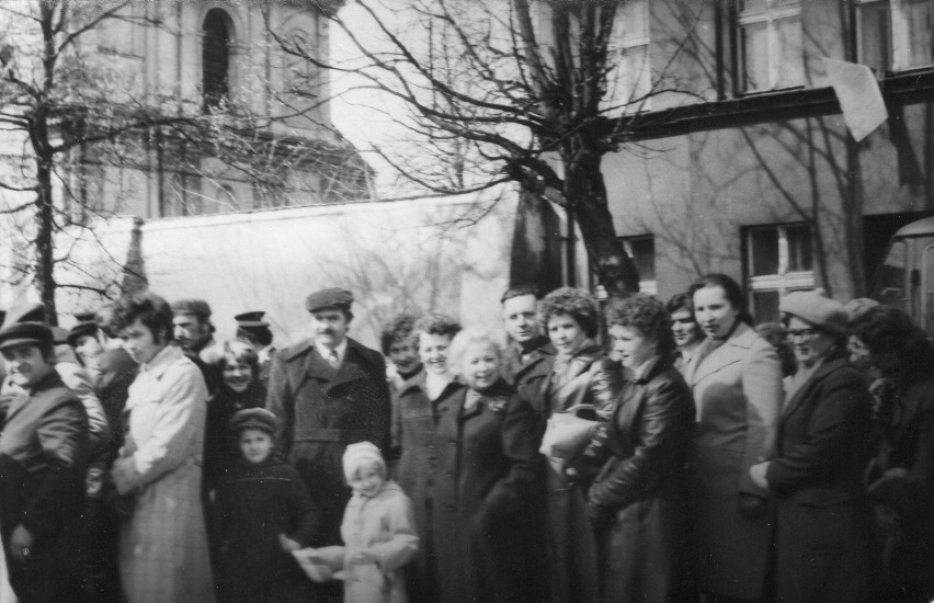 Pochody pierwszomajowe w Choczu w drugiej połowie lat 70.