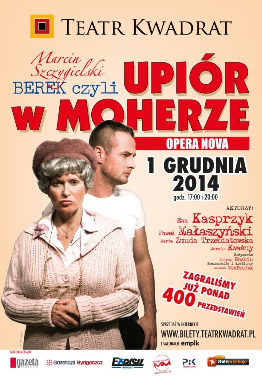 Już 1 grudnia w bydgoskiej Operze Nova spektakl z udziałem Pawła Małaszyńskiego i Ewy Kasprzyk