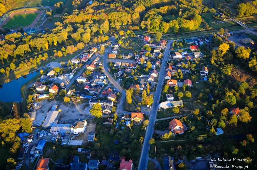 Sieradz z lotu ptaka w obiektywie Łukasza Piotrowskiego