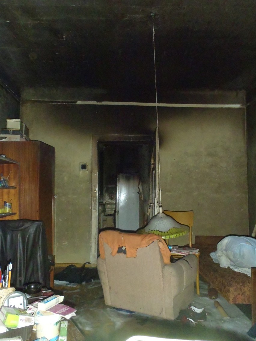 Pożar w Babiaku: Paliła się butla z gazem
