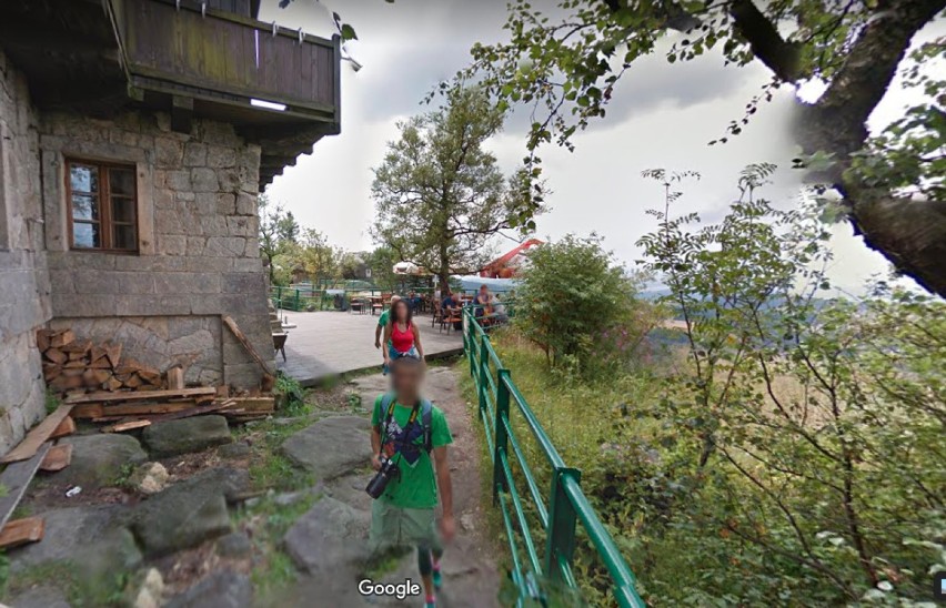 Szczeliniec Wielki: kamery Google Street View przyłapały turystów