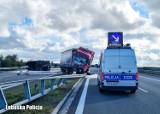 Zderzenie ciężarówek na S3 w Sulechowie. Kierowcy utworzyli wzorowy korytarz życia