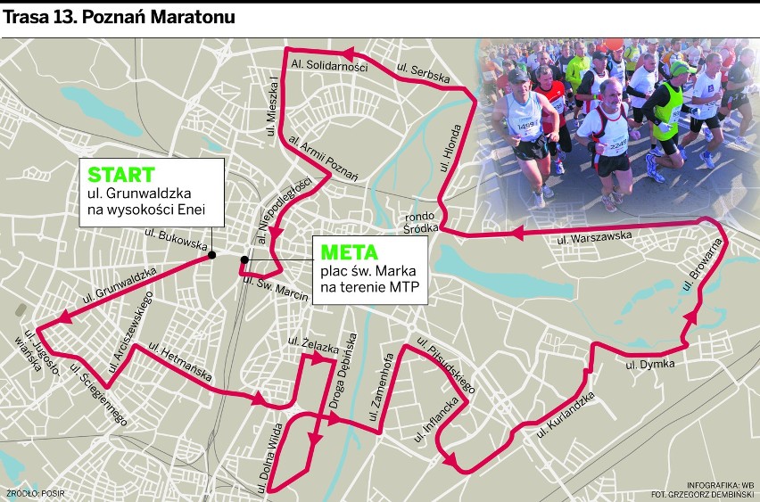 Zobacz, jak przeżyć 13 Poznań Maraton? [MAPA]