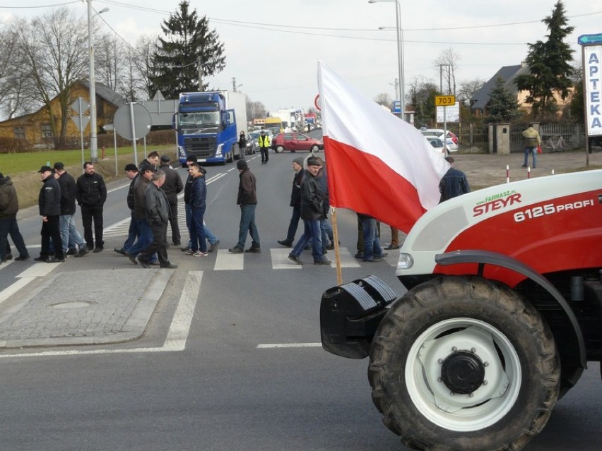 Rolniczy protest w Gostkowie