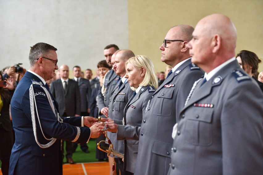 Ślubowanie nowo przyjętych policjantów garnizonu łódzkiego