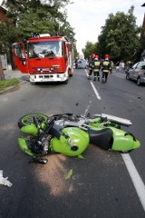 Bukowno: śmierć motocyklisty na drodze