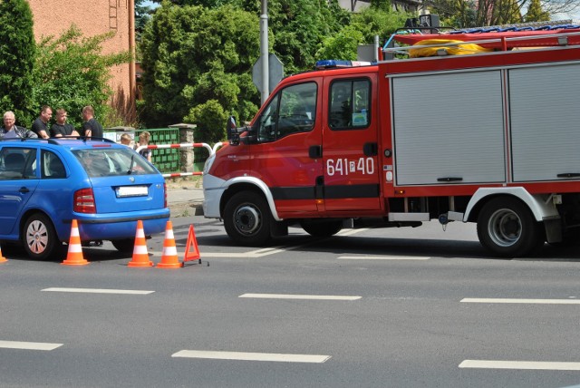 Kolizja koło cmentarza