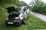 Wypadek na trasie Budzisko-Suwałki. Zderzyły się dwa pojazdy [zdjęcia]