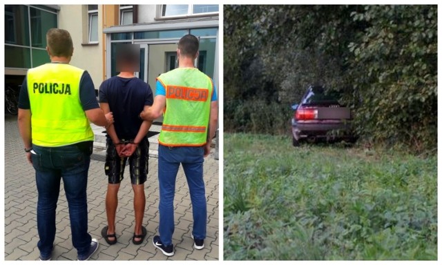 Pijany 20-latek potrącił policjanta i uciekł. Był poszukiwany za udział w bójce. miał też zakaz prowadzenia pojazdów