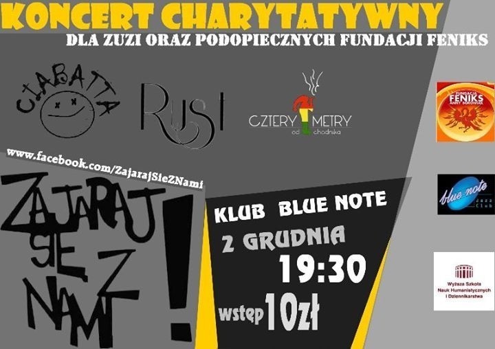 2.12.2013, poniedziałek, godz. 20.00

Koncert charytatywny...