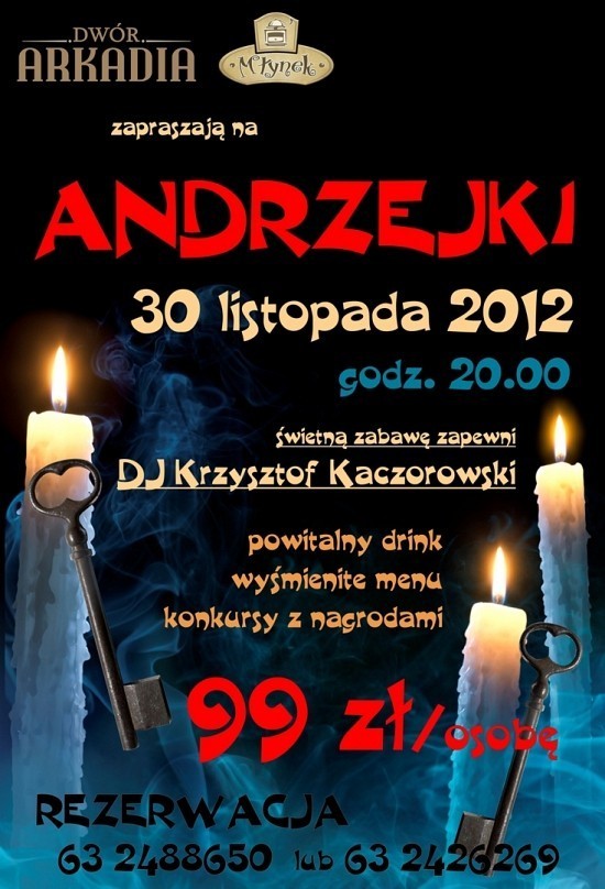 Andrzejki 2012. Gdzie na Andrzejki