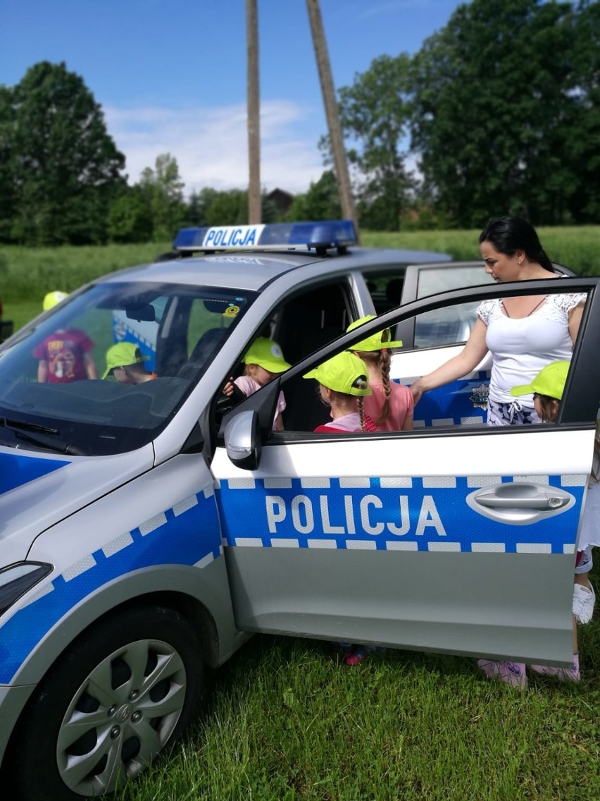 Piknik z policjantami dla dzieci w Brzezinie. Przedszkolaki spotkały się z mundurowymi [zdjęcia]