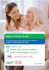 Bezpłatne badania mammograficzne w mobilnej pracowni mammograficznej