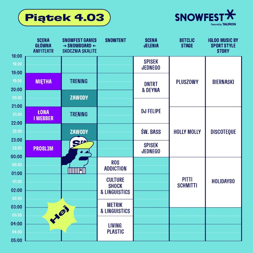 SnowFest Festival odbywa się w Szczyrku na terenie...