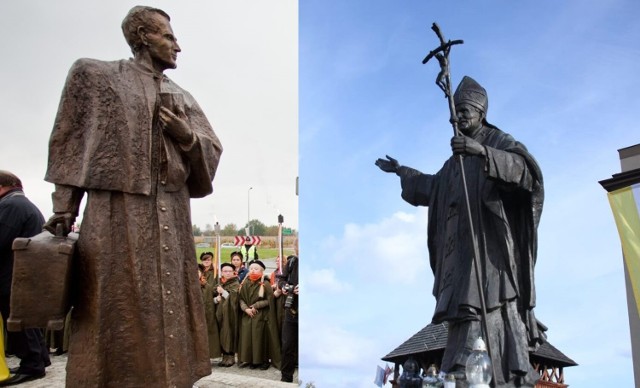 W regionie są pomniki zarówno Jana Pawła II, jak i księdza Karola Wojtyły
