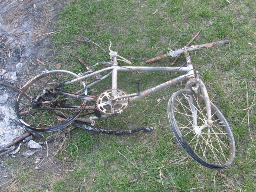 Tyszowce: Ukradł rower i spalił na ognisku