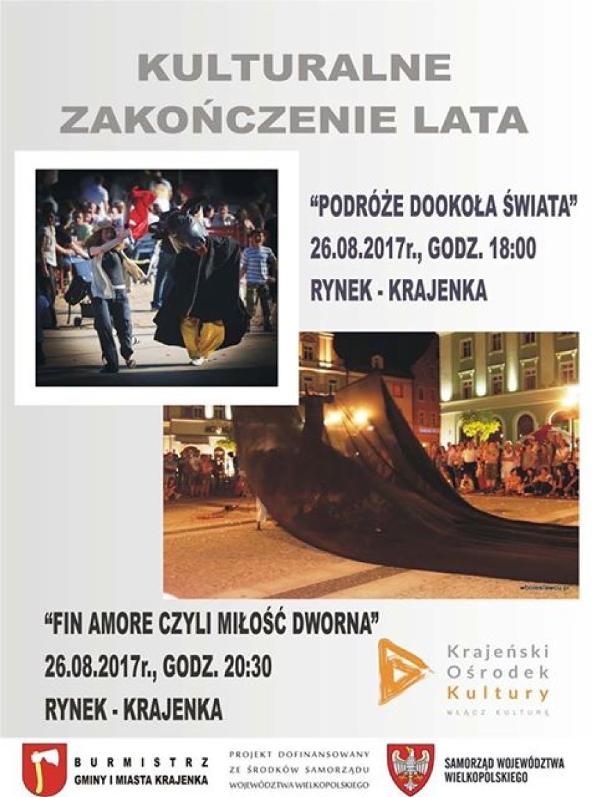 Kulturalne zakończenie lata w Krajence w najbliższy weekend