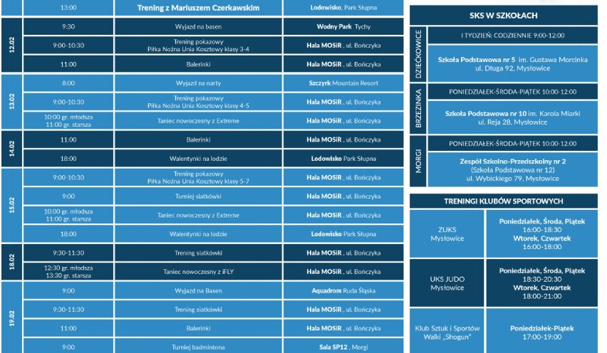 Mysłowice: Spędź ferie na sportowo z MOSiR. Nie będzie nudno