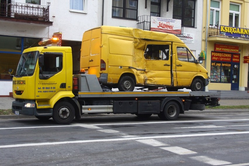 Groźny wypadek na ulicy Piłsudskiego