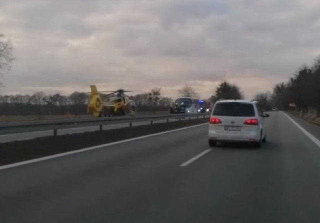 Wypadek miał miejsce na jezdni w stronę Wisły