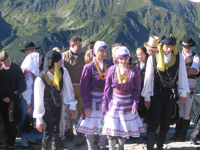 Tatry: górale tańczyli na Kasprowym Wierchu
