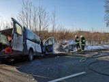 Wypadek w Gorczynie. Utrudnienia w ruchu [zdjęcia] 